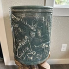 Antique Red Wing 5 gallon Green Gloss Glaze Stag Sand Jar Stoneware Crock