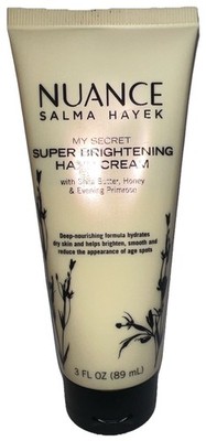 1- NUANCE Salma Hayek My Secret Super Brightening Hand Cream New/Sealed/See Pics