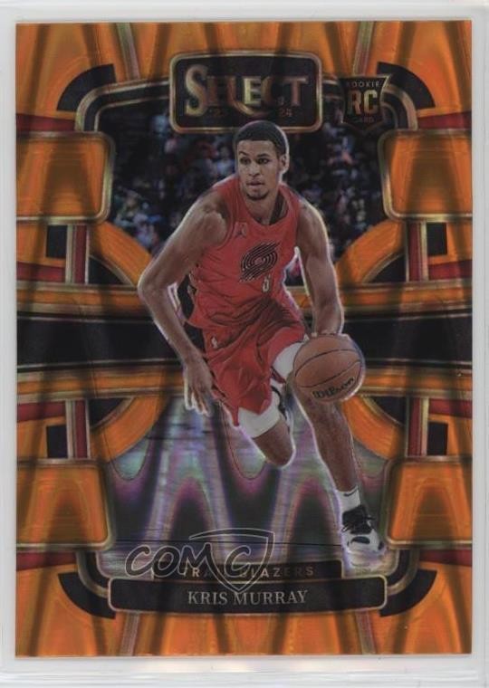 2023-24 Panini Select Concourse Orange Tectonic Prizm Kris Murray #91 1j59