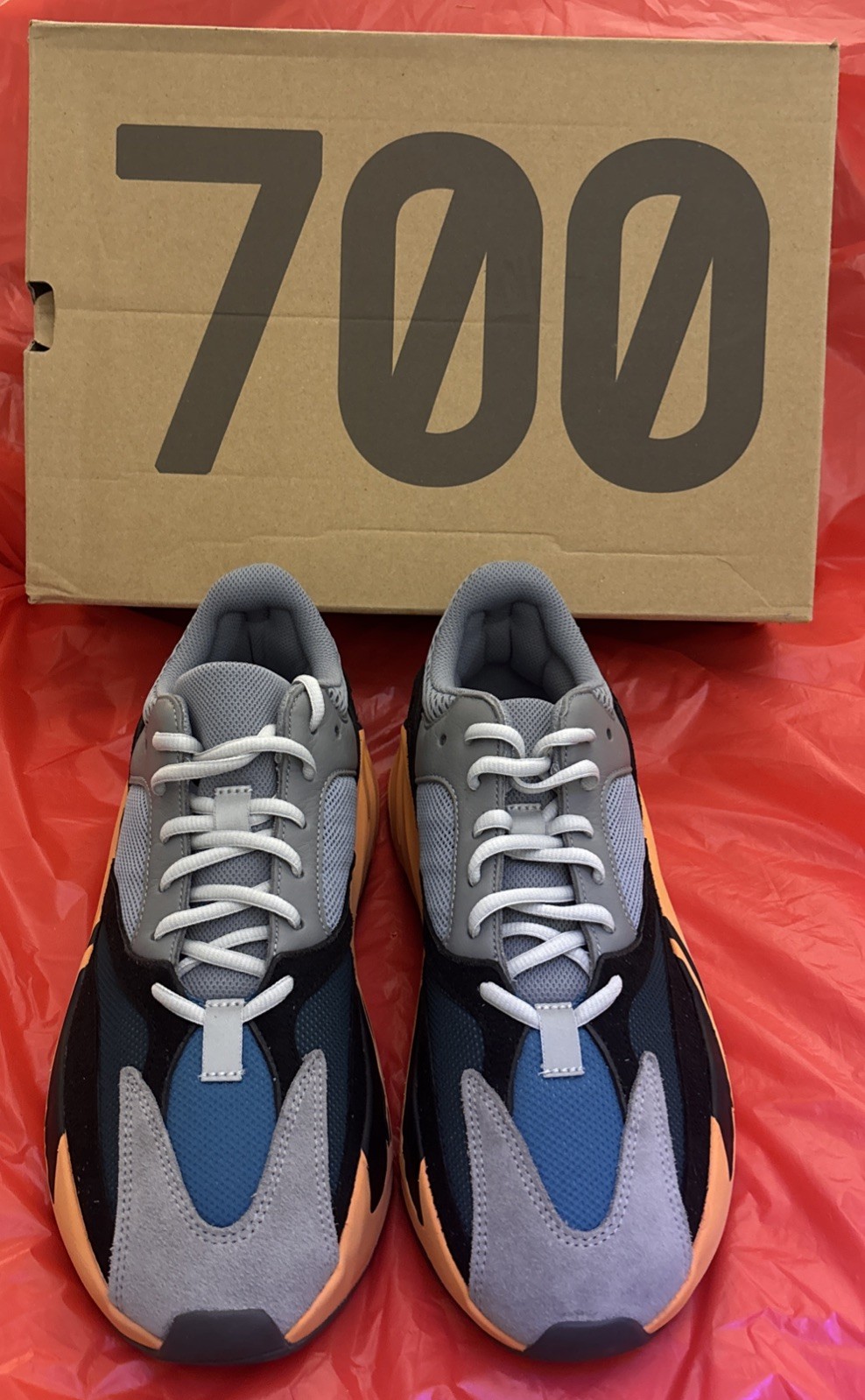 NIB Size 10 - 2021 adidas Yeezy Boost 700 Wash Orange. Brand New!!!