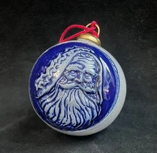 Rowe Pottery  Salt Glazed “Father Christmas “ Limited Edition Christmas Ornament