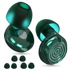 ZENTAURA 18-32dB SNR Adjustable Silicone Earplugs 1 pair (Pack of 1), Blue