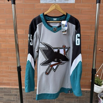 Authentic Adidas San Jose Sharks Sz 52 Erik Karlsson #65 Reverse Retro 1 Jersey