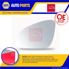 Mirror Glass fits OPEL INSIGNIA A 1.6D Left 15 to 17 N/S Passenger Side Door New