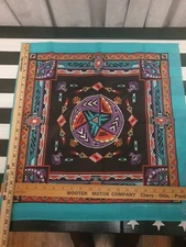 Vintage Navajo Thunderbird Bandana Handkerchief Southwestern Native USA wamcraft