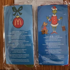 Set of 2025 & 2024 McDonalds Canada Exclusive Grinch Socks-Brand New, Unopened