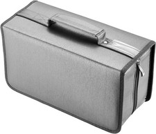 alavisxf xx CD Case, 160 Capacity Nylon DVD Case 160 Capacity, Grey160