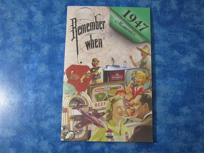REMEMBER WHEN 1947 MEMORIES BOOKLET Mint