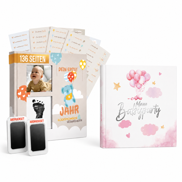 colortouch GäStebuch Babyparty, Baby Shower Geschenk Junge & MäDchen FüR Babypar-image
