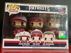 Funko Pop Tom Brady NFL  3-Pack  with protector