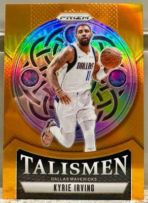 JERSEY NUMBER MATCH! 2024 Panini Prizm Kyrie Irving Orange Talismen 11/49! MAVS!