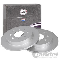 2X A.B.S. Bremsscheiben 239Mm Hinten Passend FüR Honda City Jazz