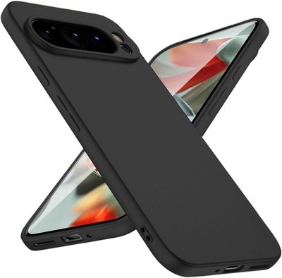 Handyhülle Pixel 9 Pro XL TPU Case Silikon Schutz Hülle Schwarz