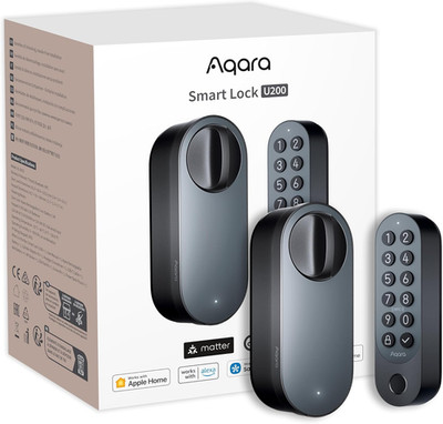 Aqara Smart Lock U200 (Mit Fingerabdruck), Matter over Thread, Smartes Türschlos