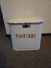 Vintage Large Enamel Bread Bin By Good Fellows Made In England