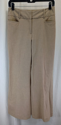 Apostrophe Dress Pants Women's Size 2 Beige Bootcut Mid Rise Workwear