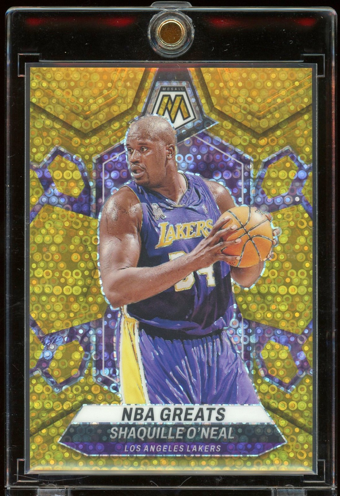 2023-24 Panini Mosaic SHAQUILLE O'NEAL #296 Fast Break Gold Mosaic /10