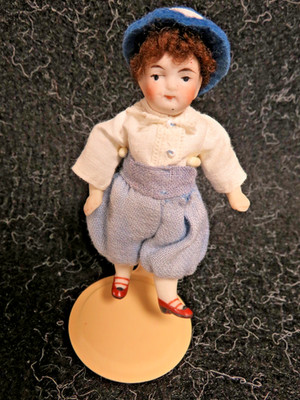 Vintage Artisan Reproduction Dollhouse Jointed Boy doll
