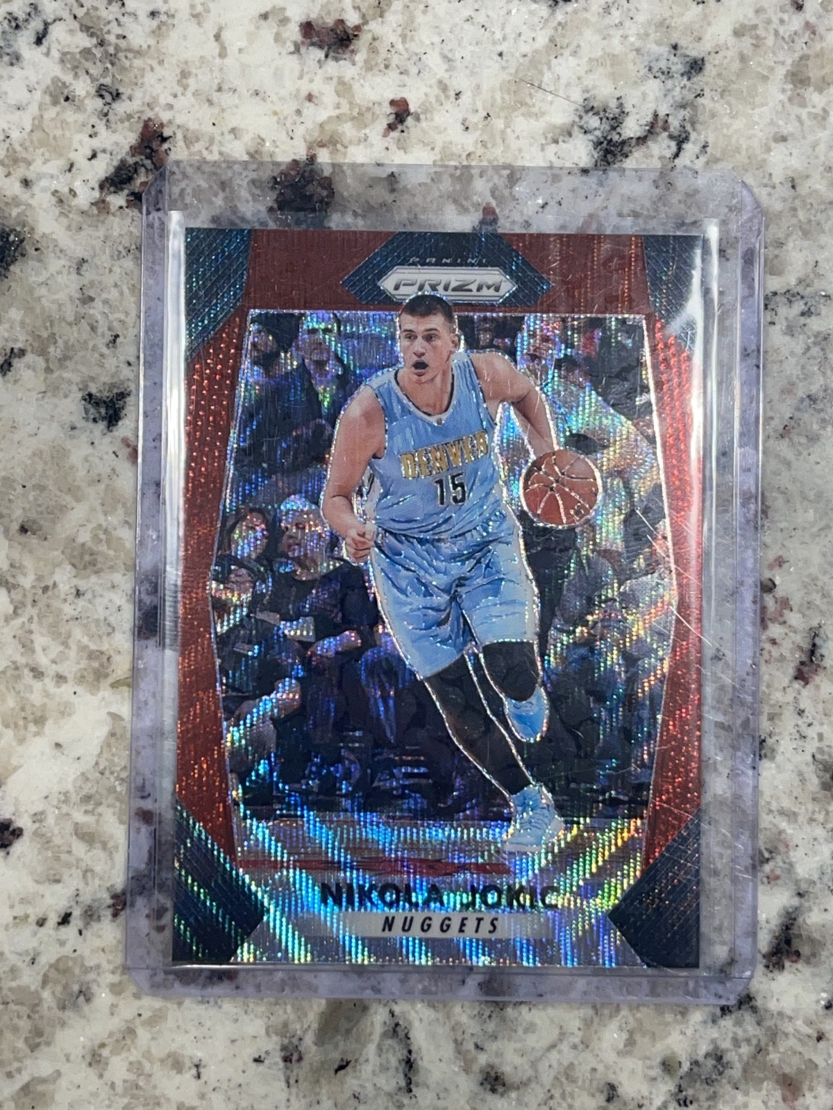 2017-18 Panini Prizm Ruby Wave Prizm Nikola Jokic #166