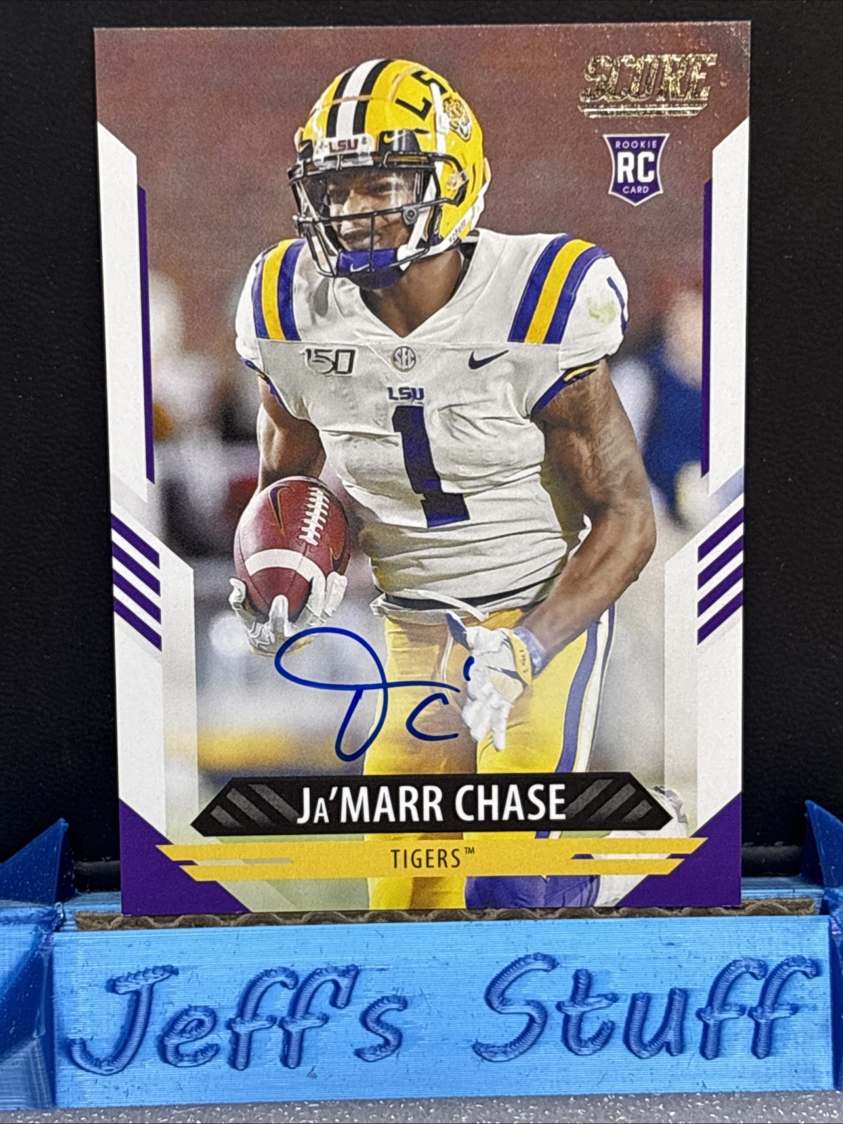 JaMarr Chase Panini Score #325 Autograph