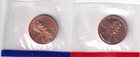 1999 P & D Lincoln Memorial Penny 1c 2Coins Set Mint in Cello #2034 — photo 4