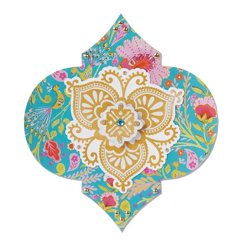 Set Fustelle Scrapbooking E Goffratura - 9,5x11,7 Cm - Acciaio, Per Sizzix, Cuttlebug