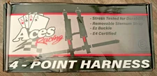 Aces Racing 4-Point Harness With Padding and EZ Buckle Technology, NIB