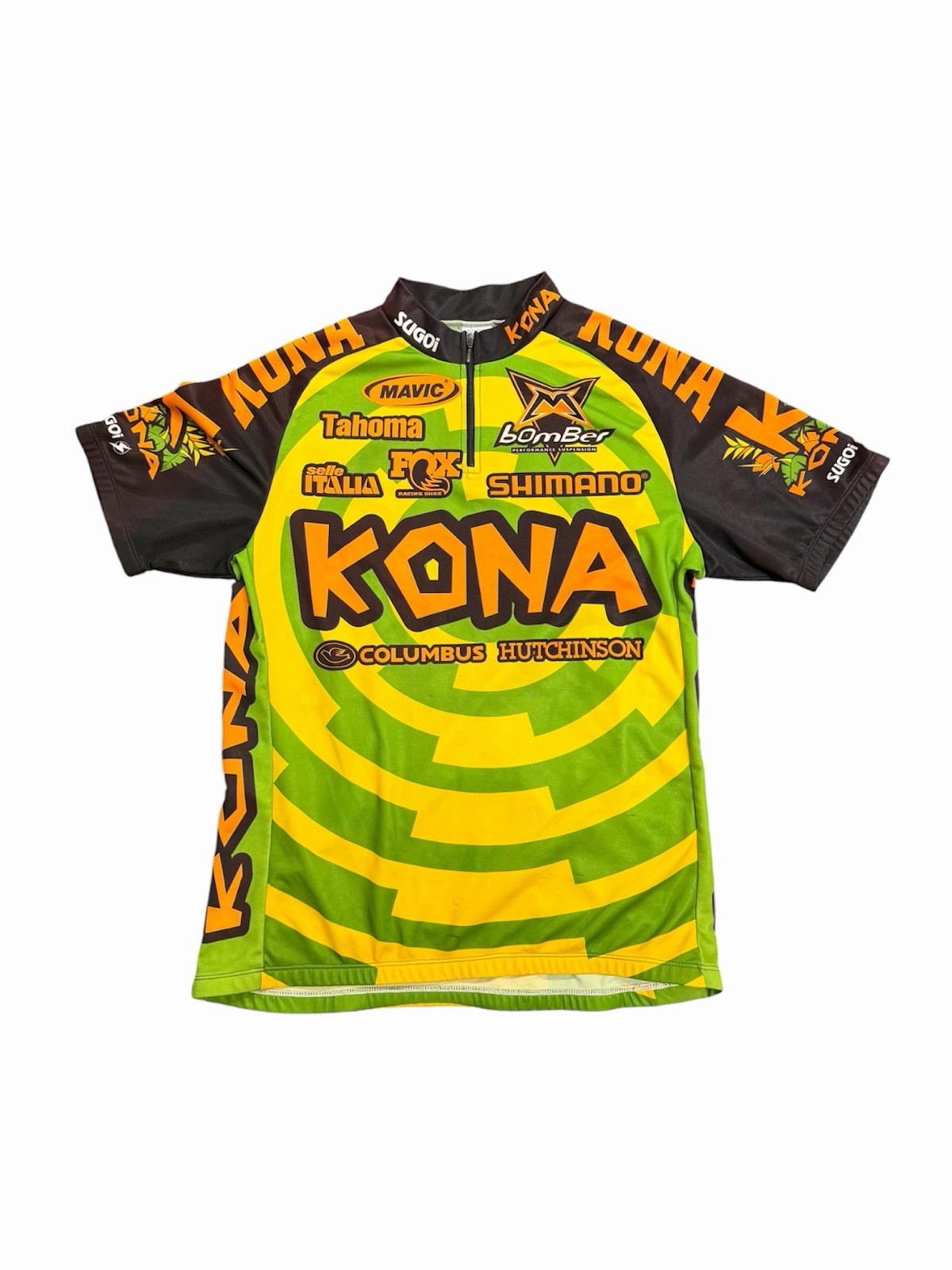 Vintage Kona Bikes Cycling Jersey Mtb Mountain Bike 90&rsquo;s Freeride L Marzocchi