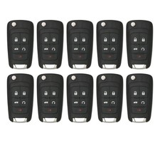 10 X 2010-2019 GM / 5-Button Flip Key / PEPS / PN: 13504199 / OHT01060512 / HU10