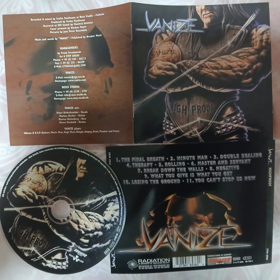 VANIZE - Highproof , Peter Dirkschneider Bruder von Udo Dirkschneider ACCEPT 15€
