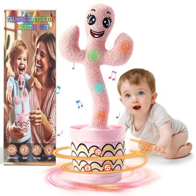 Ucikik Tanzender sprechender Kaktus Baby Spielzeug Kaktus Baby interaktiv mit 120 Teilen Lied