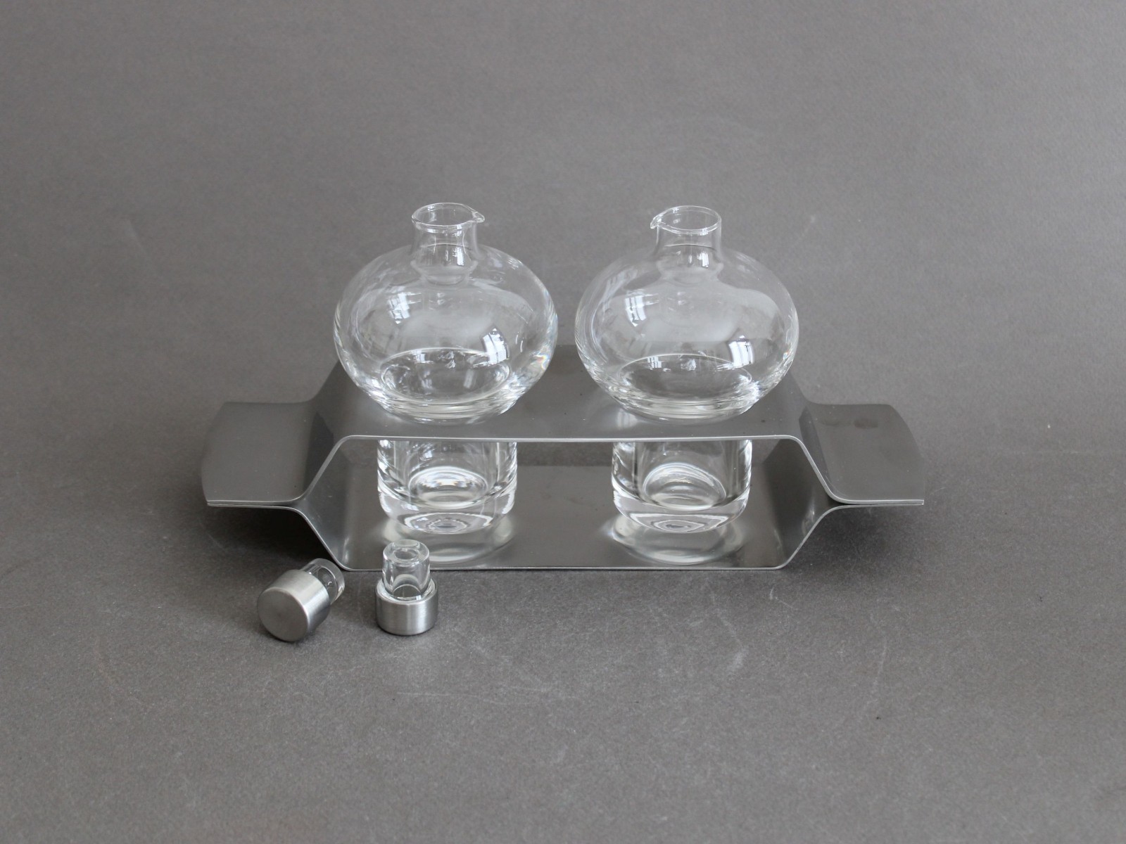 ZANI & ZANI oil vinegar set, Vintage 1980s, Nencioni Moleri, Italy modern design