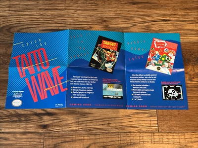 #ad Original NES Nintendo Poster Insert Taito Operation Wolf Sky Shark Renegade $11.99