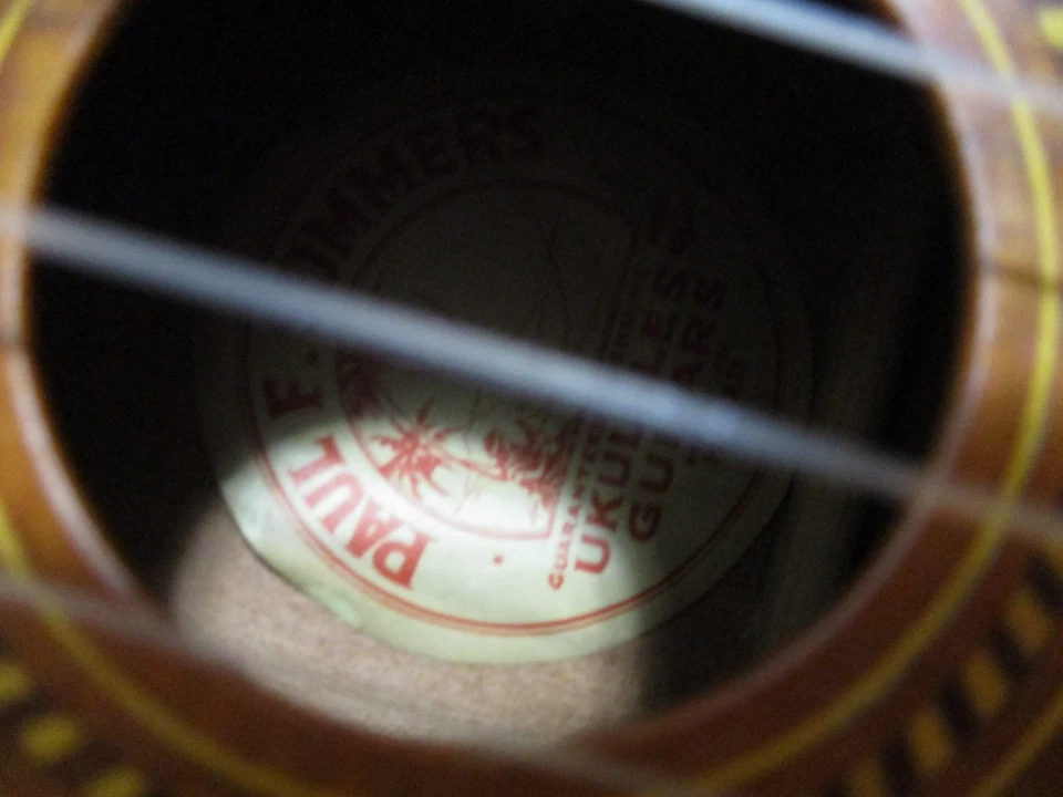 Vintage Paul F. Summers  Ukulele  Made in Hawaii Guaranteed Genuine KOA - Image 4 of 4