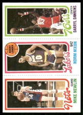 1980-81 Topps Mike Newlin / Norm Nixon / Darryl Dawkins TL #134 / 159 / 180