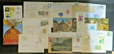 WELT - ESPERANTO - SET MIT 20 KARTEN UND UMSCHLÄGEN - ESPERANTO THEMA
