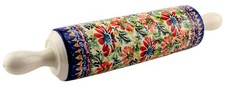 Polish Pottery Rolling Pin – 12.5 " Long - Zaklady Boleslawiec Poland