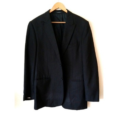 Versace Collection Tailored By Nordstrom Men's Wool Suit Jacket Black