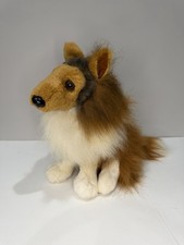 Ganz Realistic Collie Dog H1933 Plush Lassie Puppy Dog Stuffed Animal 1996