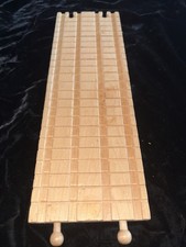 Thomas Wooden Railway Vintage Clickety Clack 12" Double Straight Track EUC