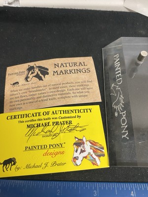 Case XX Painted Pony 71072 Big Clasp Zipper Knife, Exotic Handles