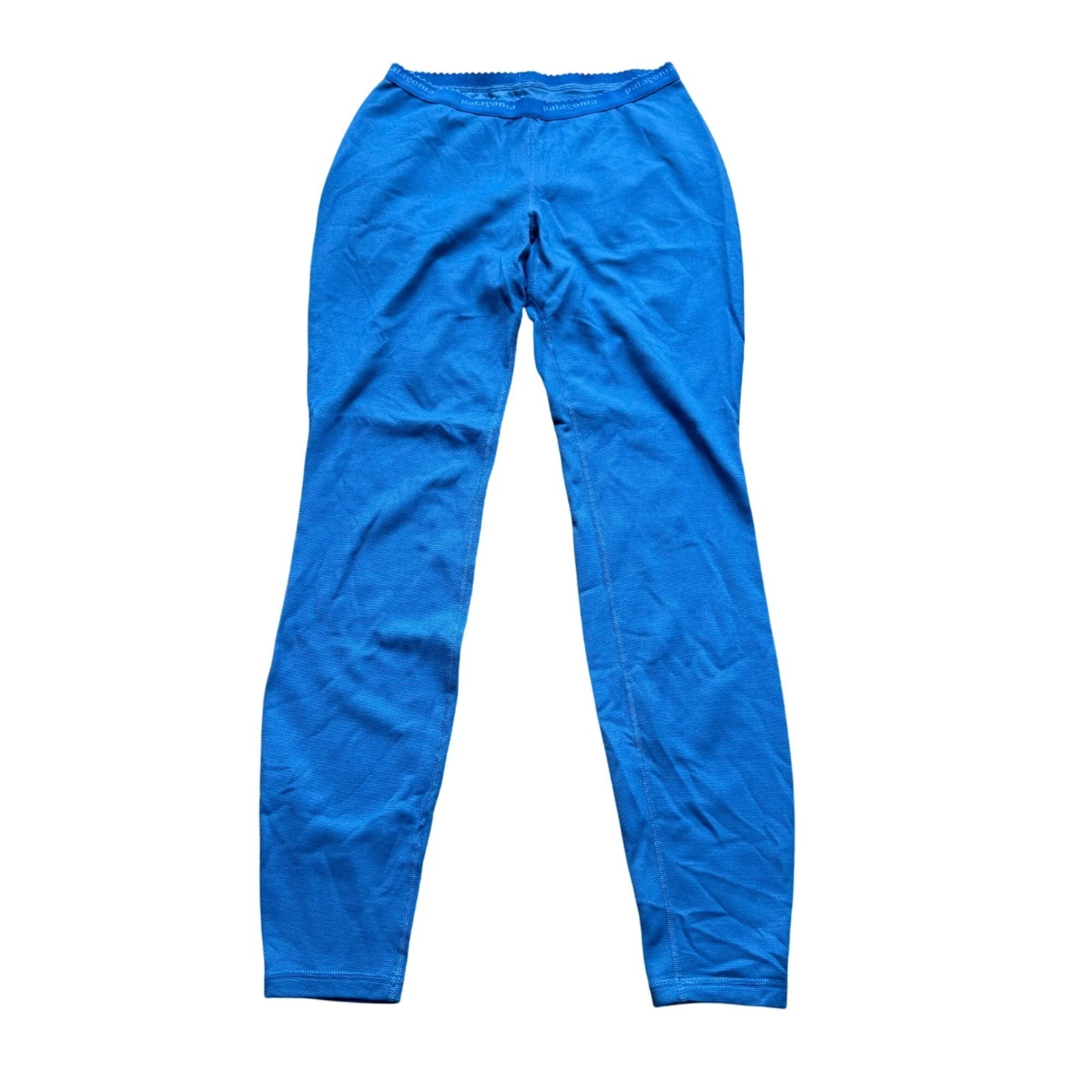 Patagonia Size S Blue Capilene Skinny Performance Pull On Baselayer Pants