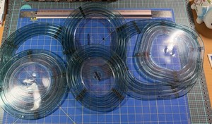 Cutter Bee CURVY CUTTER (6) Cutting Templates Circles Ovals Squares