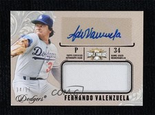 2014 Topps Triple Threads Unity Jumbo Relics 94/99 Fernando Valenzuela Auto 06bg