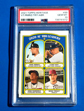 PSA-10*2021 Topps Heritage LUKE Voit JOSE Abreu JOSE Ramirez MIKE Trout #89 HRS