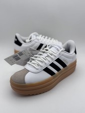 Image of adidas VL Court Bold Women's Sportswear Shoes White IH3083 New UK Size 5