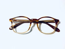 GARRETT LEIGHT CALIFORNIA RILEY BTF BROWN AUTHENTIC EYEGLASSES FRAMES 48-22-140