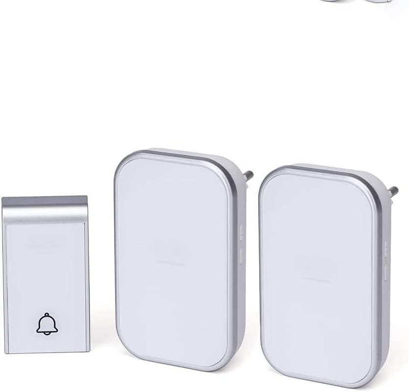 Campanello Senza Fili Digitale Design Argento: Avvisi Sonori e Zero Cavi