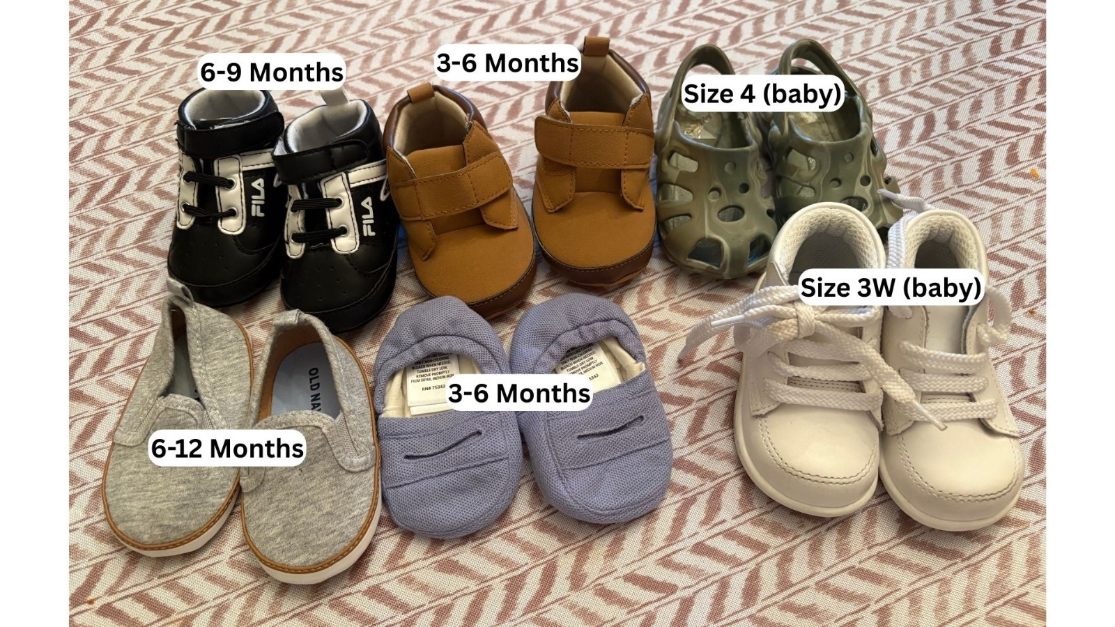 Boy Baby Shoes (Various Sizes)