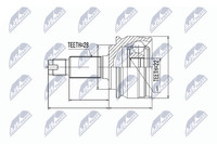 Nty Gelenksatz, Antriebswelle NPZ-SU-029